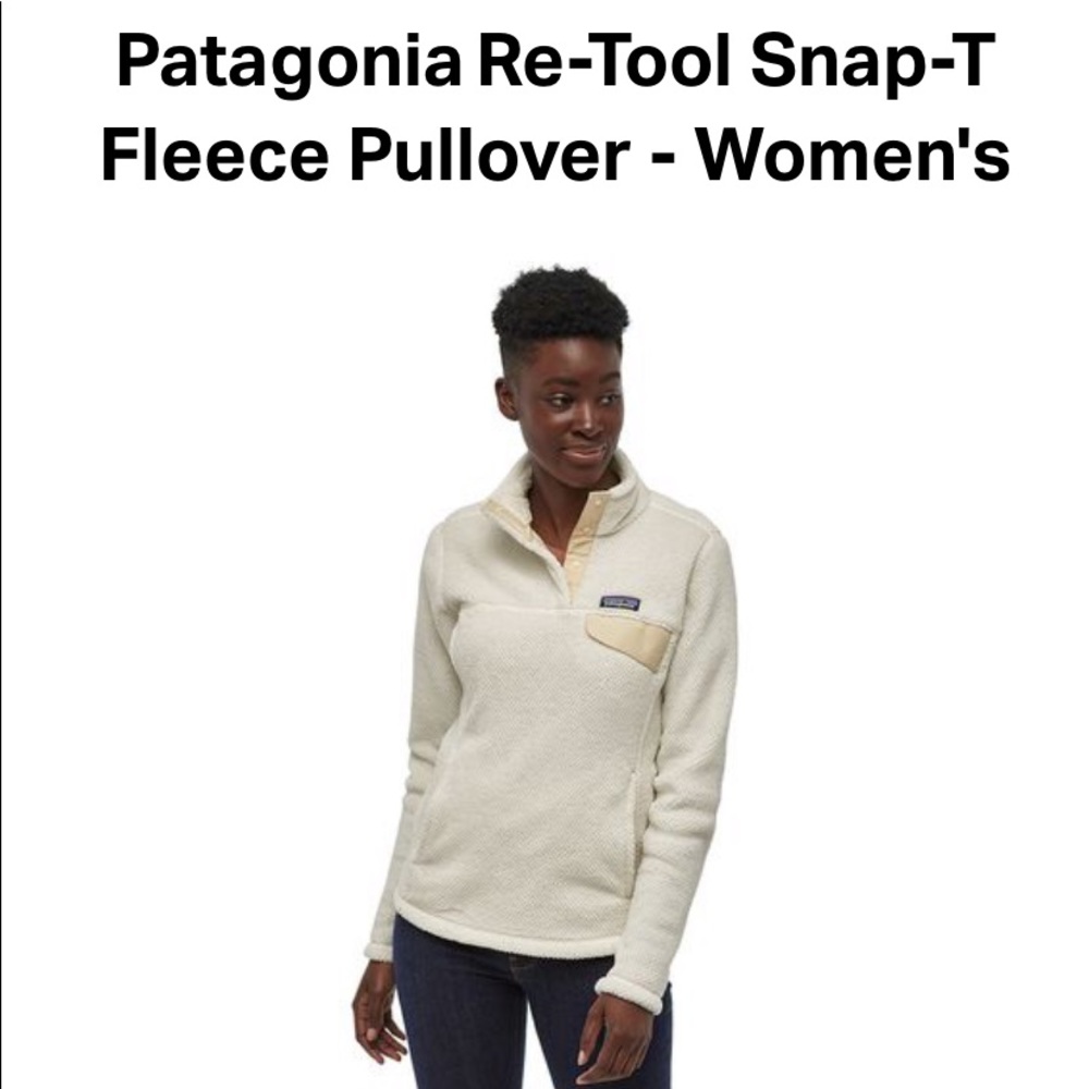 White Quarter Snap Fleece Pullover Patagonia
